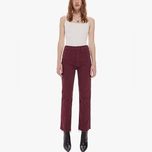 NWT $200 Mother The Tripper Ankle Fray Jeans Sz 29